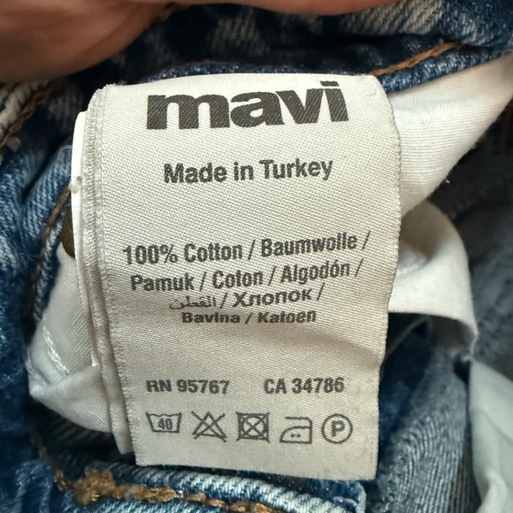 Mavi distressed jeans, “Barcelona”, high rise, wide leg. Great condition! - Picture 7 of 7